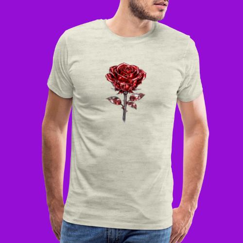 2 Set - Silver and Gold Roses - Men's Premium T-Shirt