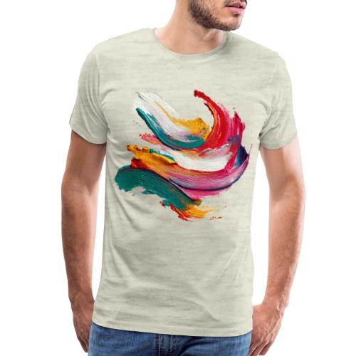 Colorful brushstrokes - Men's Premium T-Shirt