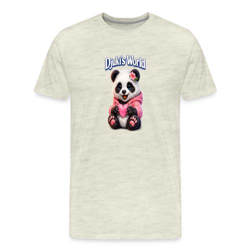 Panda – Heart Hoodie Edition - Men's Premium T-Shirt