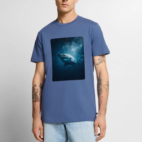 Great White Shark Ocean Design - Men's Premium T-Shirt