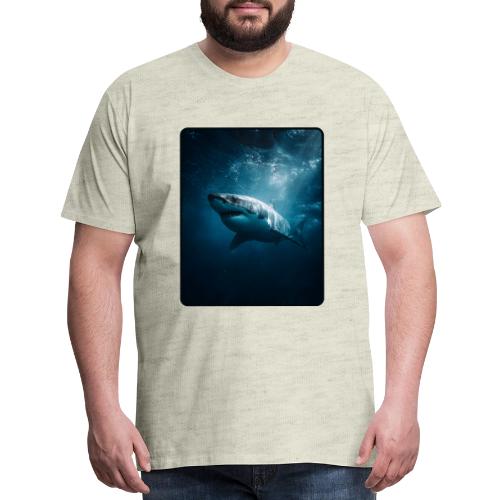 Great White Shark Ocean Design - Men's Premium T-Shirt
