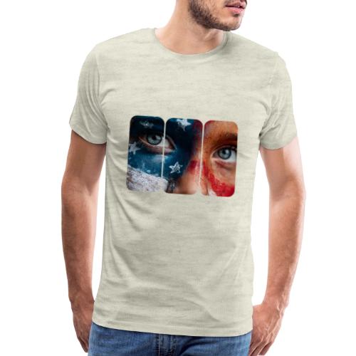 USA: Star-Spangled Glance - Men's Premium T-Shirt