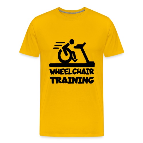 Wheelchair training for lazy wheelchair users - Men's Premium T-Shirt