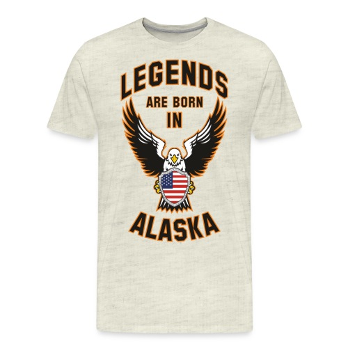 Legends are born in Alaska - Men's Premium T-Shirt