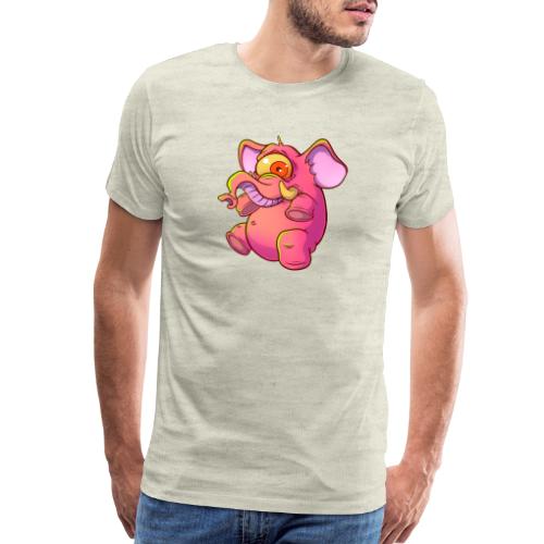 Pink elephant cyclops - Men's Premium T-Shirt