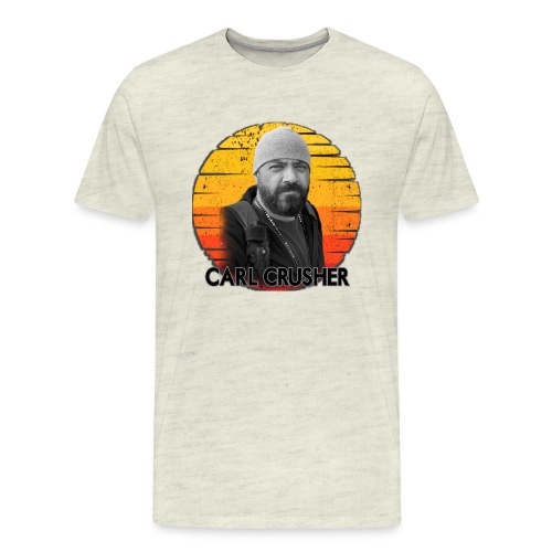 Carl Crusher Black and White Sunset - Men's Premium T-Shirt