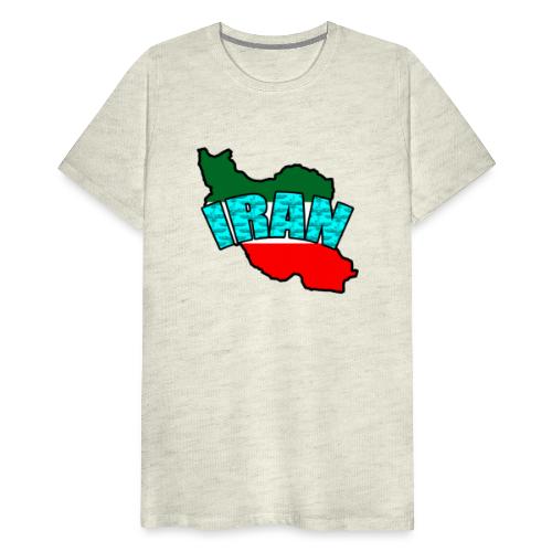 Iran Map Faravahar - Men's Premium T-Shirt