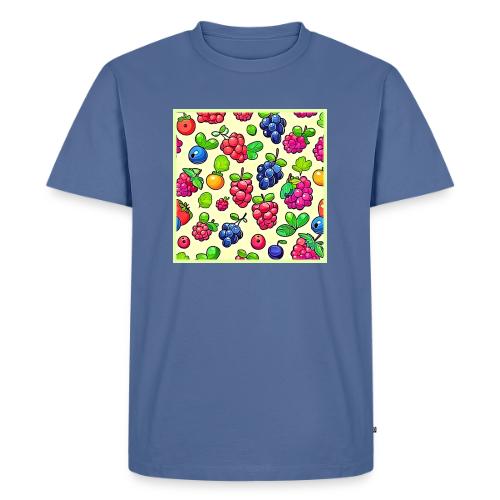 Berry Fruit Pattern Design - Men's Premium T-Shirt