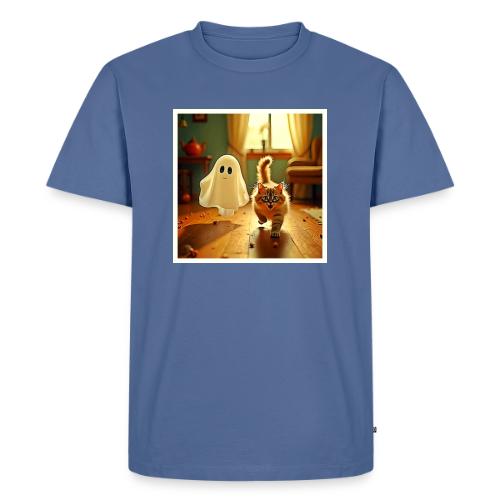 Funny Kitten Spooky Friend - Men's Premium T-Shirt