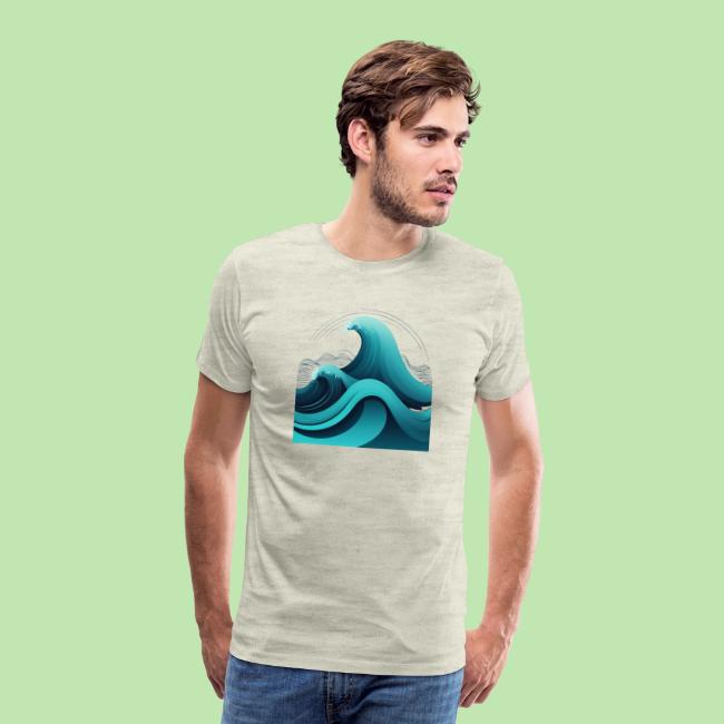 Dynamic Ocean Wave Illustration
