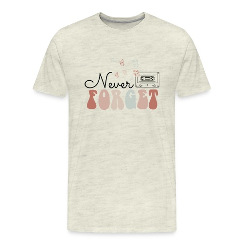Never Forget - Mixed Tape Graphic - Men's Premium T-Shirt