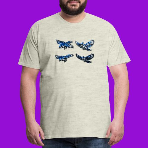 Silver Blue Jay Flight Stages - Men's Premium T-Shirt