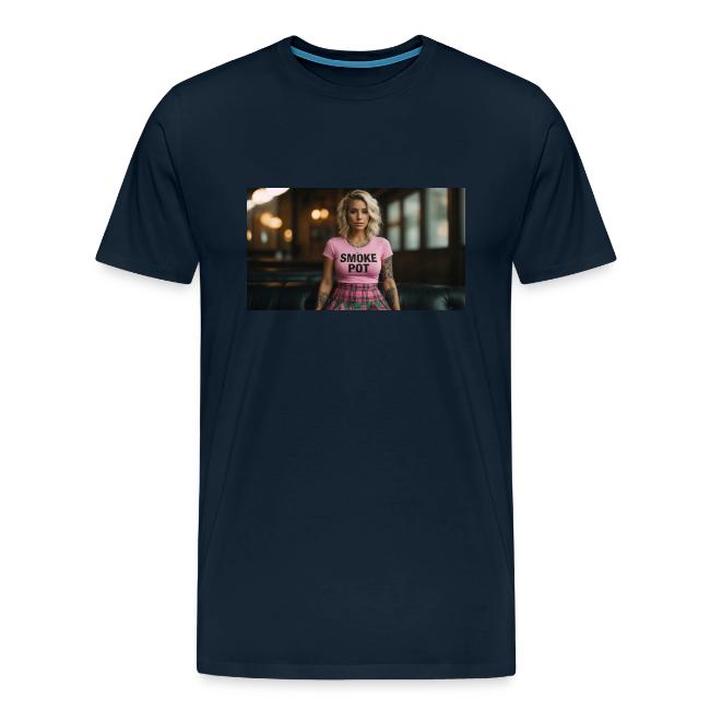 **Smoke Pot Pink Rebel Tee**