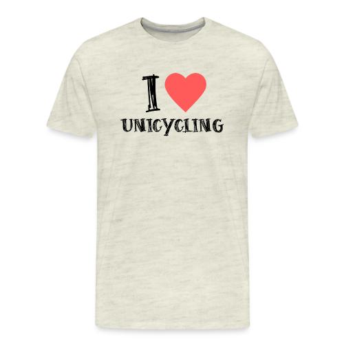 I Love Unicycling - Men's Premium T-Shirt