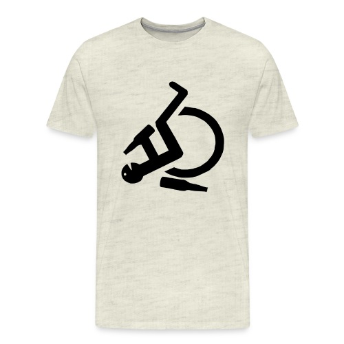 Drunk wheelchair user symbol - Men's Premium T-Shirt