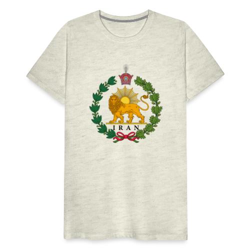 Iran Lion and Sun Green - Men's Premium T-Shirt
