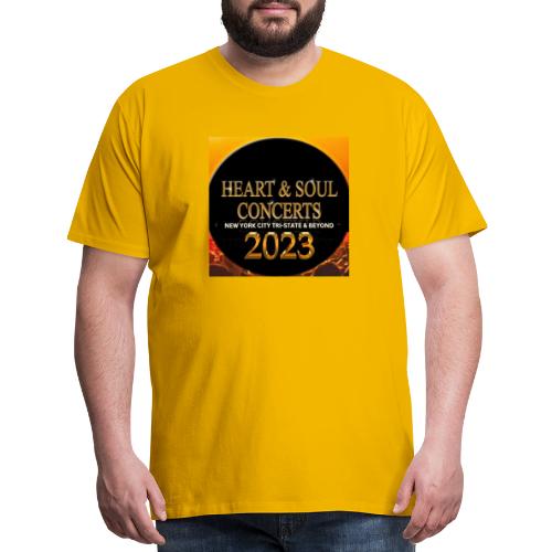 Heart & Soul Concerts brand Logo 2023 - Men's Premium T-Shirt