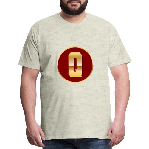 Letter Q – Capital Varsity Alphabet Monogram - Men's Premium T-Shirt