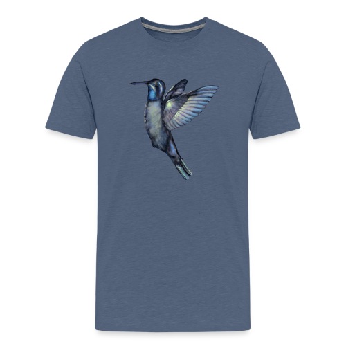 Hummingbird in flight - Men's Premium T-Shirt