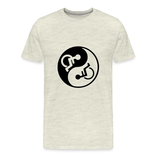 Wheelchair jing jang symbol for wheelchair users * - Men's Premium T-Shirt