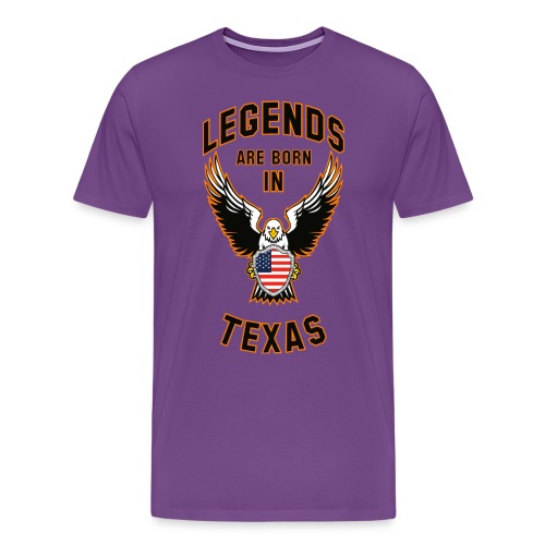 Legends are born in Texas - Men's Premium T-Shirt