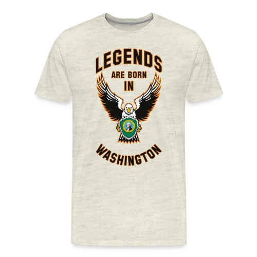 Legends are born in Washington - Men's Premium T-Shirt