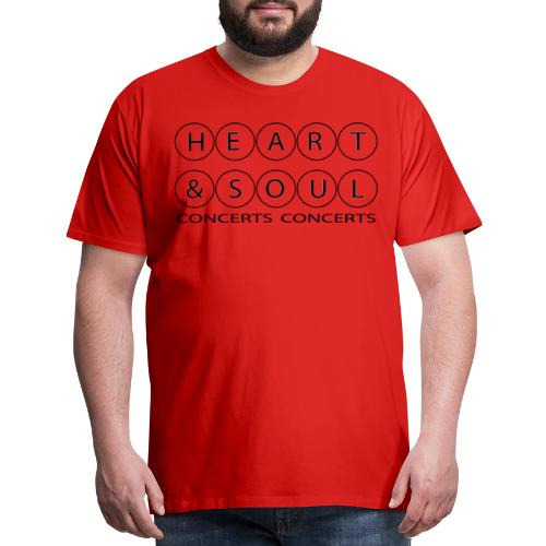 Heart & Soul Concerts - text horizon (no fill) - Men's Premium T-Shirt
