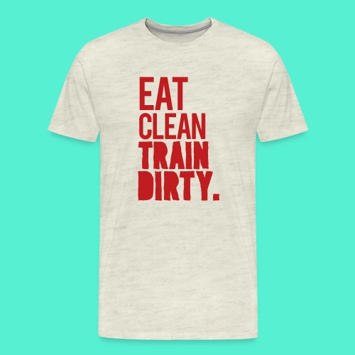 Eat Clean Gym Motivation - Men's Premium T-Shirt