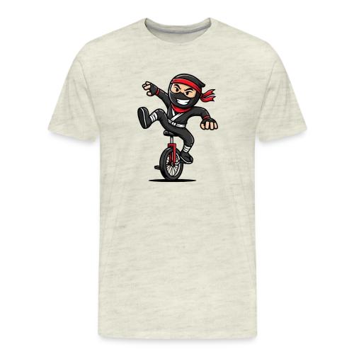 Ninja Unicyclist - Men's Premium T-Shirt