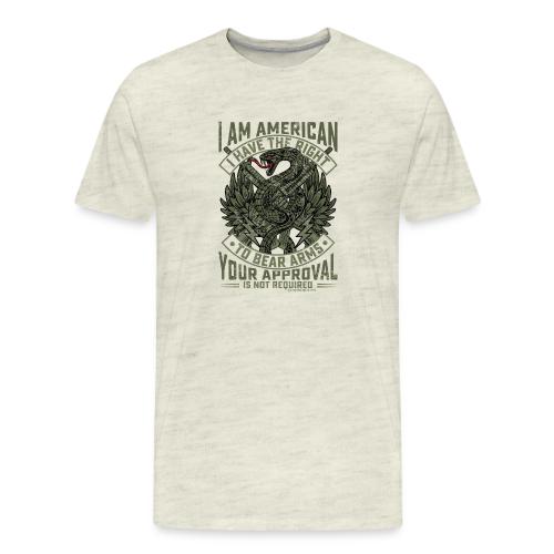 I Am American Right to Bear Arms - Men's Premium T-Shirt