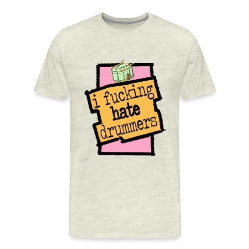 I hate drummers cartoon - Men's Premium T-Shirt