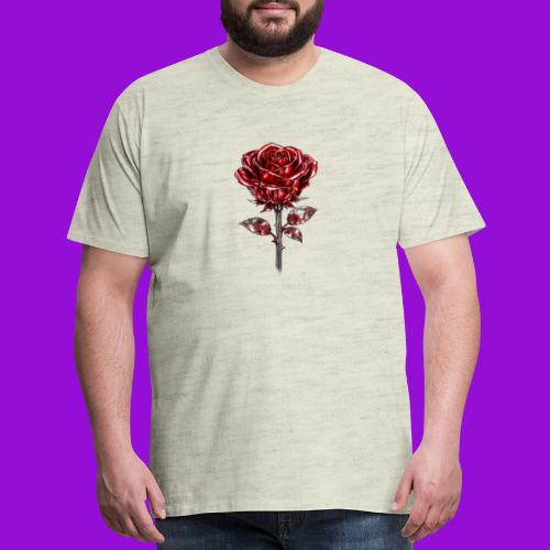 Silver Rose - Men's Premium T-Shirt