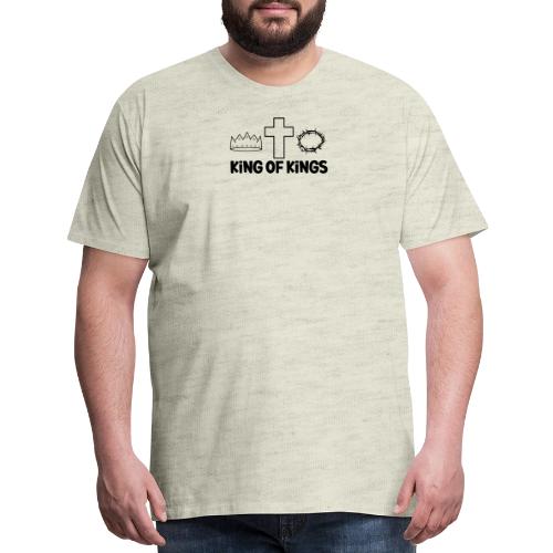 King of Kings – Bold Christian Faith Apparel - Men's Premium T-Shirt
