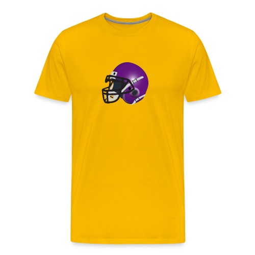 purple footbal lhelmet - Men's Premium T-Shirt