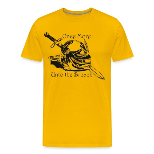 Once More... Unto the Breach Medieval T-shirt - Men's Premium T-Shirt