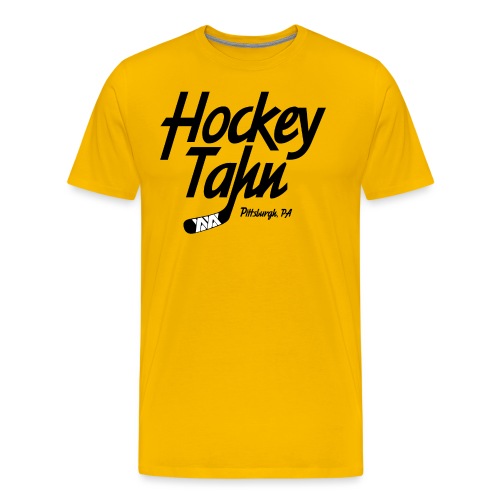 Hockey Tahn (on Gold) - Men's Premium T-Shirt