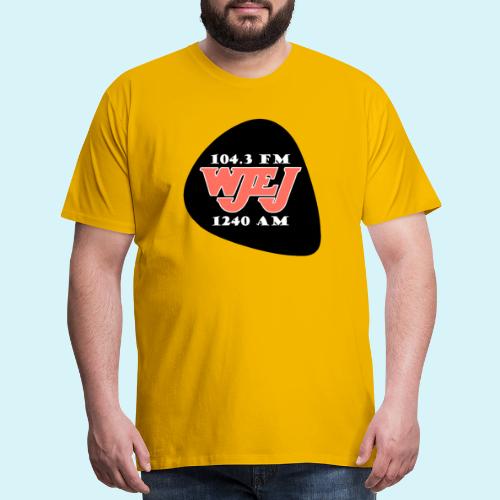 WJEJ Radio AM/FM Guitar Pic Logo - Men's Premium T-Shirt