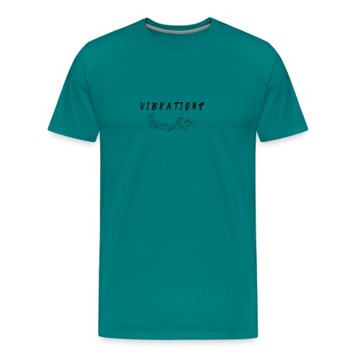 Vibrations Abstract Design - Men's Premium T-Shirt