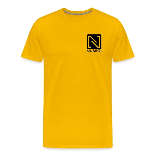 Jaune avec NUMIGI logo BW - Men's Premium T-Shirt