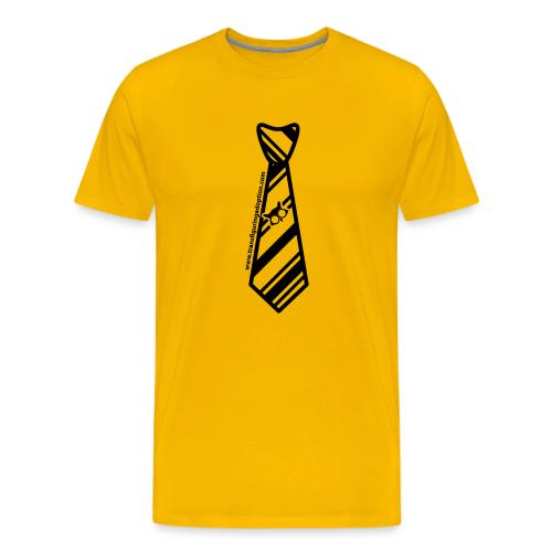 silver-tie-tshirt-01 - Men's Premium T-Shirt
