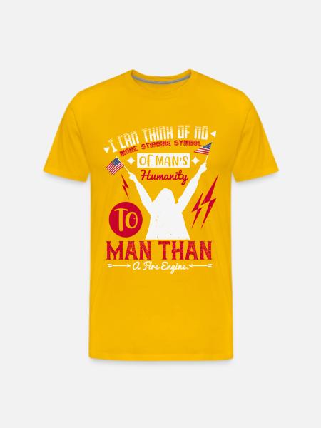 Fire Engine Power: Manhood Pride - Men's Premium T-Shirt - sun yellow