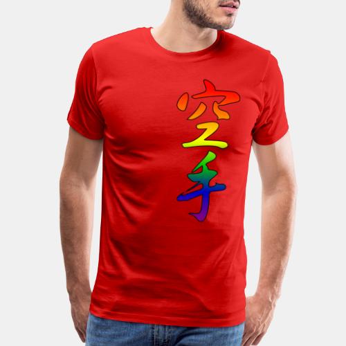 Karate Kanji Rainbow Gradient - Men's Premium T-Shirt