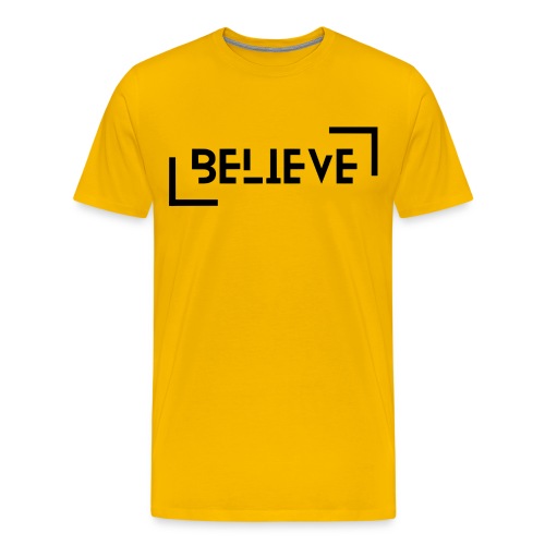 Believe (black text) - Men's Premium T-Shirt