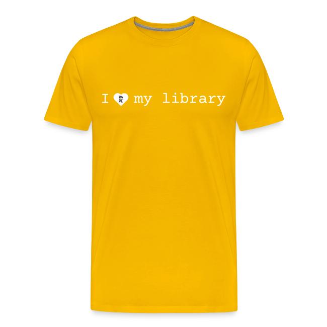 I Love My Library in White