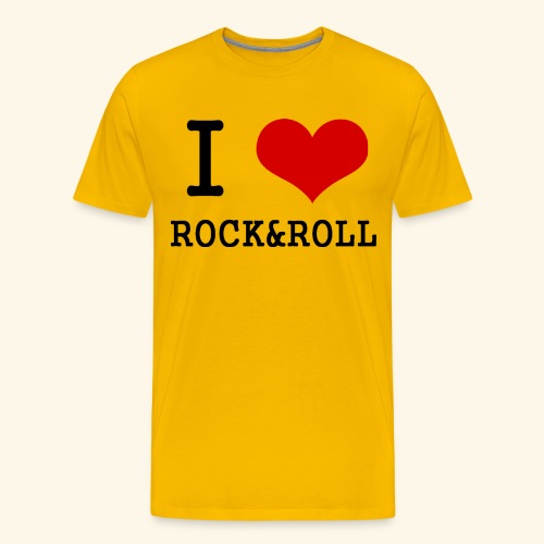 I love rock and roll - Men's Premium T-Shirt