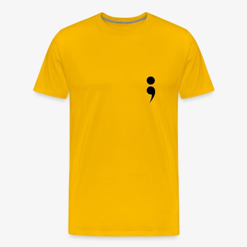 Semi Colon - Men's Premium T-Shirt