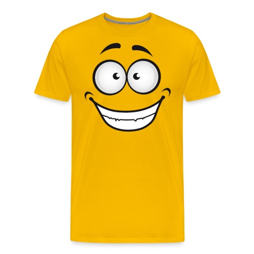 Smiling Goofy Cartoon Face - Men's Premium T-Shirt
