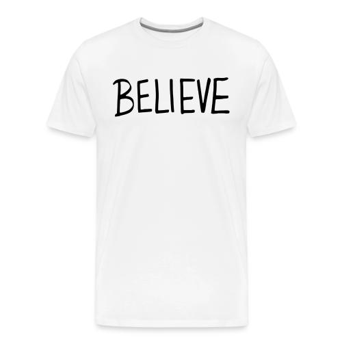 Believe (on Gold) - Men's Premium T-Shirt