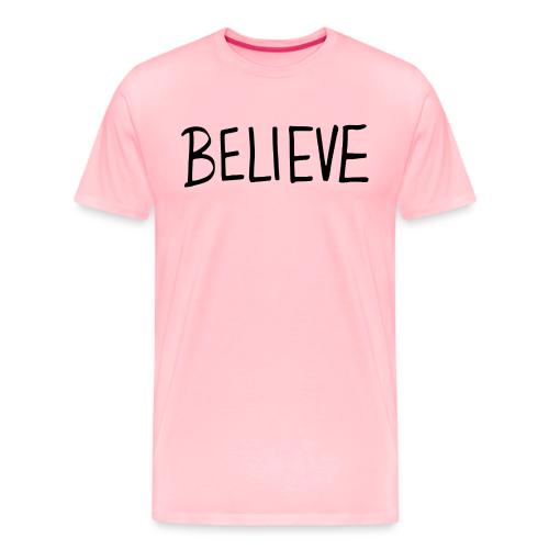 Believe (on Gold) - Men's Premium T-Shirt