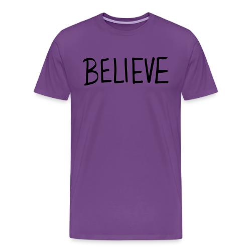 Believe (on Gold) - Men's Premium T-Shirt
